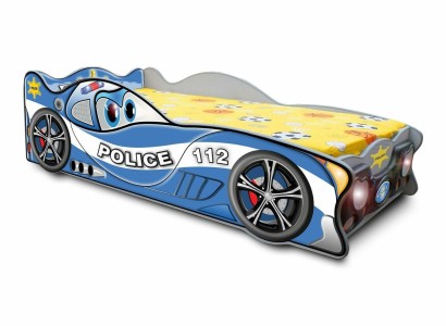 Гоночная машина автомобильная кровать для детской комнаты, деревянная детская мебель + матрас.