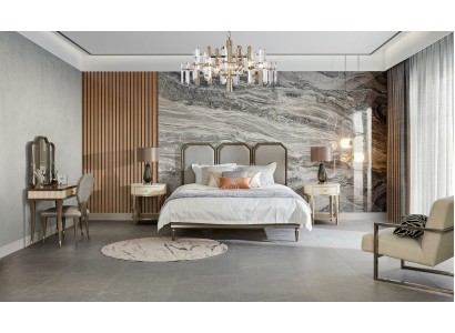 Спальный гарнитур дизайна, мебель для спальни, современная мебель, 5-частный комплект. Ночной столик из массива дерева