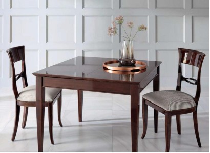 Обеденный стол, стол для столовой, глянцевый, деревянный стол, обеденная зона, столовая, раскладной, новый.