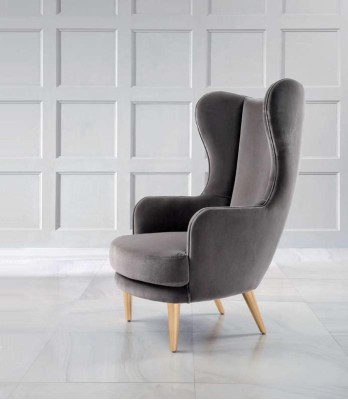 Кресло-кресло "укадушка" Клубное кресло Коктейльное кресло Роскошное кресло Седло серого цвета для гостиной.