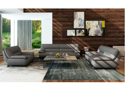 Sofa Couch Polster 3 Sitzer Leder Sofas Couchen Garnituren Sitz Design