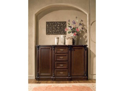 Комод Буфет Комоды Шкаф Шкафы Гостиная Дерево Барокко Коричневый Мебель