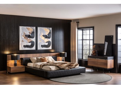 Комплекты спальни Кровать Тумбочки Комод Мебель отеля 5 предметов