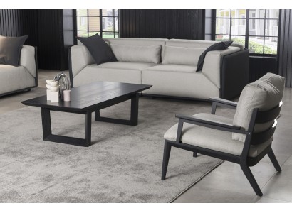 Sofagarnitur 3+1 Sitzer Couch Polster Möbel Couchtisch Sofa Tisch 3tlg. Set