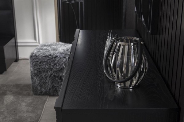 Комплект мебели для спальни из 4 предметов, в черном цвете, роскошный комплект с хранилищем, новый.