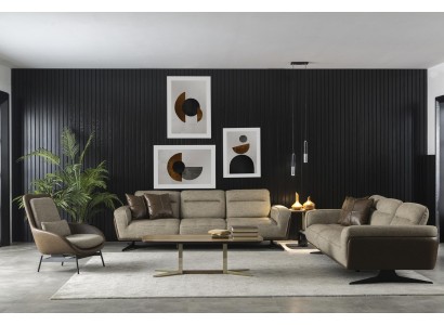 Диван 4+1 места, журнальный столик 3 предмета, мебель для гостиной, тканевый диван.