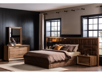 Спальный гарнитур Комплект Гардероб Ночные тумбы Кровать Шкаф 5 предметов.