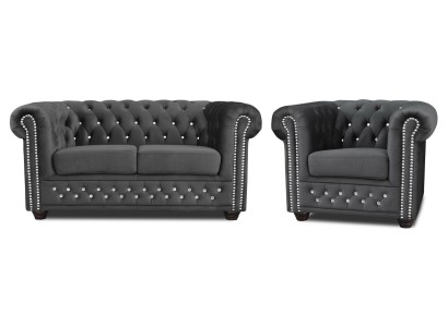 Кресло-кровать Chesterfield Sofa 3+1+1 Комплекты диванов Кушетки Комплекты-Couchen.