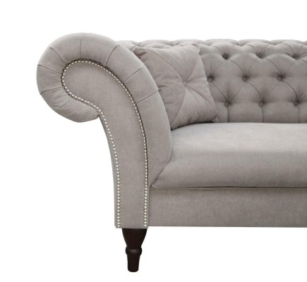 Sofa Couch Polster Textil Sofas Couchen Sitz Garnituren Design Club Chesterfield