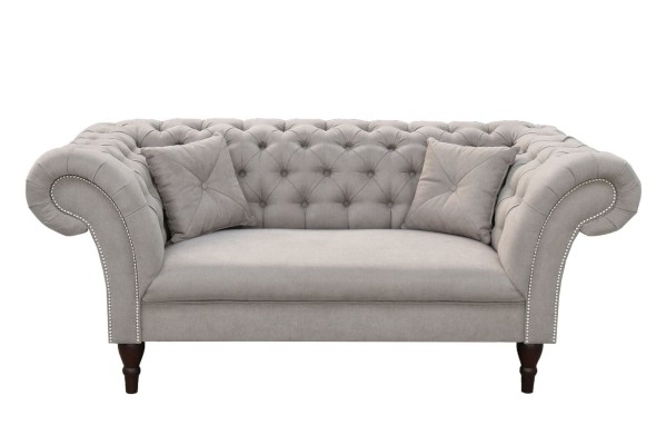 Sofa Couch Polster Textil Sofas Couchen Sitz Garnituren Design Club Chesterfield