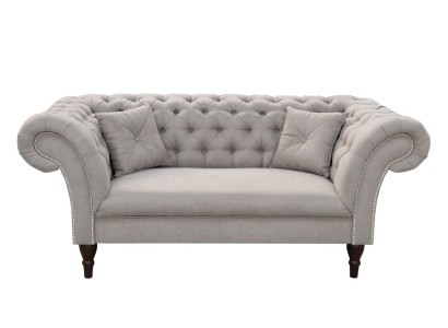 Sofa Couch Polster Textil Sofas Couchen Sitz Garnituren Design Club Chesterfield