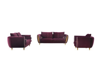 Sofa Couch Polster 2 Sitzer Sofas Couchen Sitz Garnituren Design Club Samt