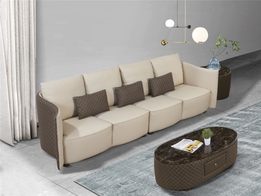 Sofa Couch Polster Sofas 4 Sitzer Textil big xxl Wohnzimmer Couchen Leder