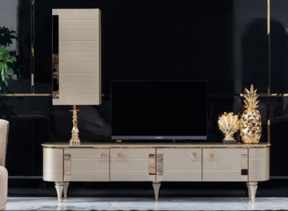 Sideboard шкаф на стену Современный телевизор Дерево Гарнитур Набор Мебельная стенка Витрина rtv