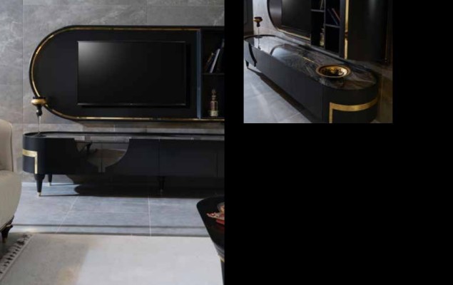 Современная ТВ-тумба низкая мебель под телевизор шкаф медиа шкаф комод.