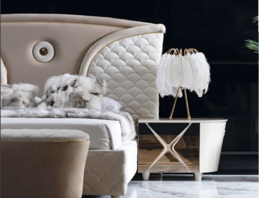 Кровать, ночной столик, шкаф 6 предметов спальный гарнитур дизайн, роскошный, манекен, современный