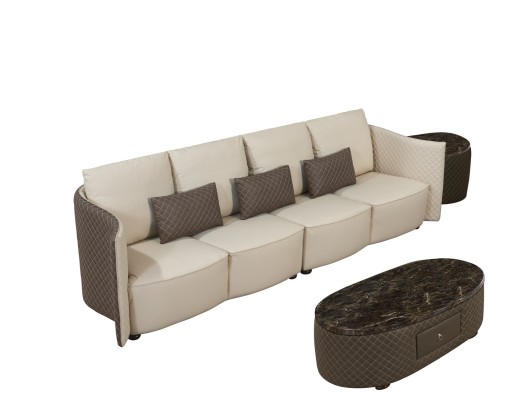 Sofa Couch Polster Sofas 4 Sitzer Textil big xxl Wohnzimmer Couchen Leder