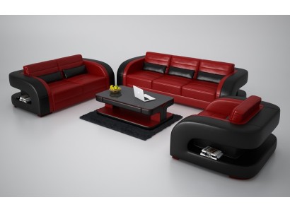 Sofa Sofagarnitur 3+1+1 Sitzer Set Design Polster Couchen Couch Modern