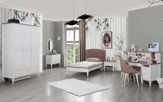 Комод Дерево Спальня Современная Детская и Подростковая Комната Белый Мебель Дизайн Новый