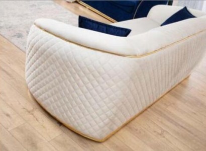 Sofa 3 Sitzer Moderner Couchen Luxus Möbel Sofas Stoff Dreisitzer Neu
