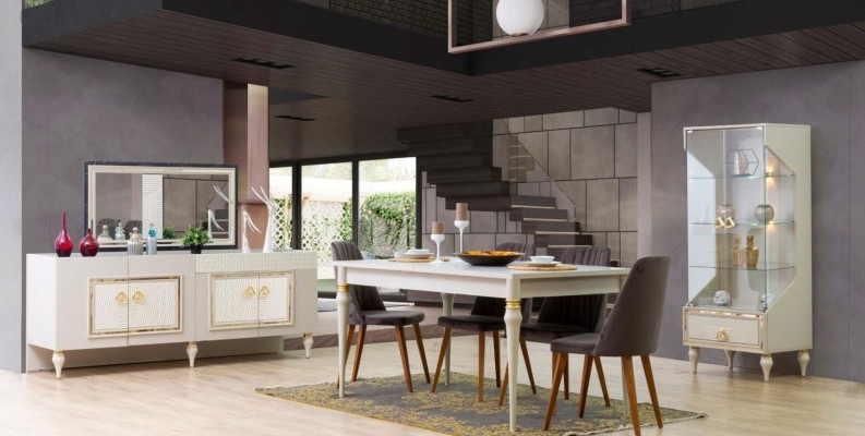 Комод с зеркалом Консоль Мебель Комоды Шкаф Дизайн Роскошь Буфет Новый