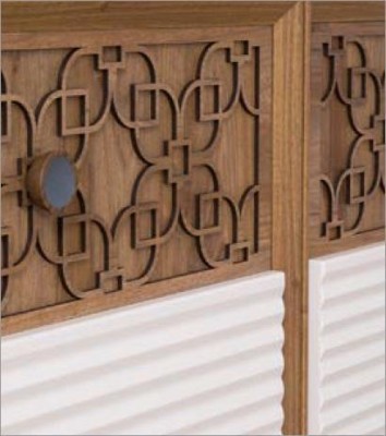 Комод с зеркалом Коричневый Комоды Буфеты Деревянный Шкаф Мебель Набор из 2 предметов Новый