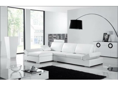 Ecksofa Sofa Deko Couch Polster Wohnlandschaft Leder Eck Sofas Garnitur