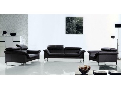 Relax Sofagarnitur 3+2+1 Sitzer Set Design Sofas Polster Leder Couchen