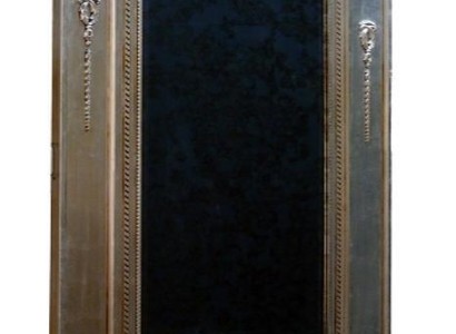 Зеркало барокко XXL из дерева с серебряным покрытием размером 132x14x220 см.