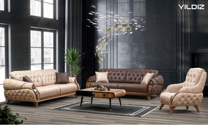 Sofa 3 Sitzer Sofas Leder Dreisitzer Polster Design Wohnzimmer Möbel