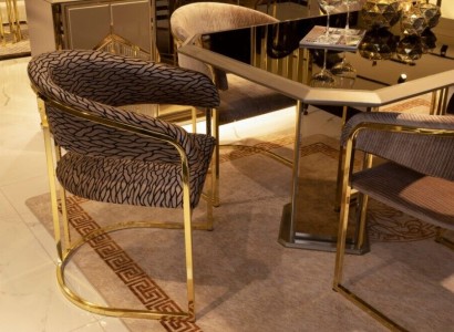 Обеденный стул роскошь современный стул текстильный дизайн итальянская мебель