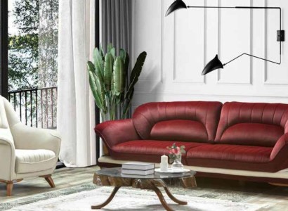 Sofa 3 Sitzer Design Sessel Polster Sitz Klassisch Design Dreisitzer