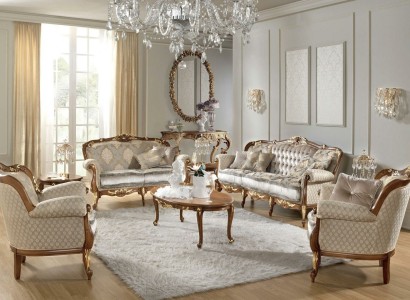 Sofa Barock Rokoko Klassische Dreisitzer 3 Sitzer Couch Polster Sofas Couchen