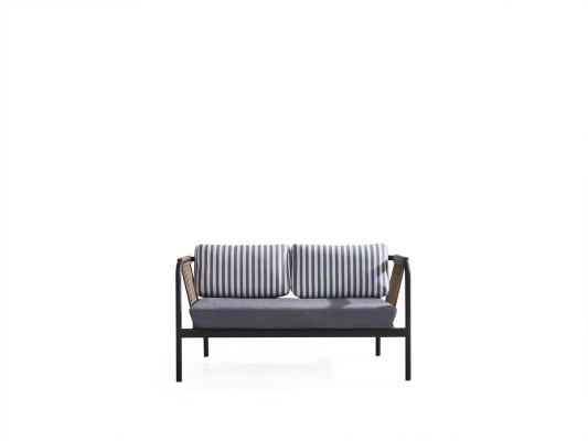 Sofa 3 2 Sitzer Luxus Dreisitzer Sessel Design Möbel Set 5 tlg. Grau Neu