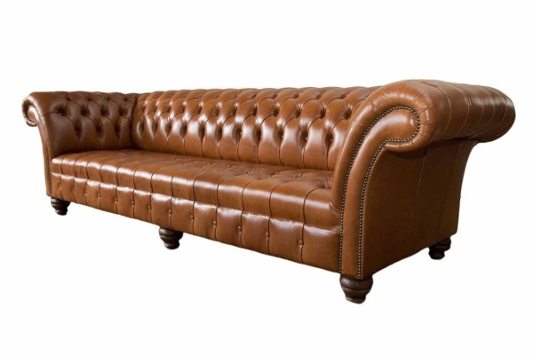 Sofa Wohnzimmer Chesterfield Couch Polster Sofas 4 Sitzer Leder xxl big