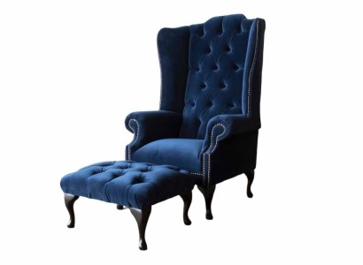 Chesterfield кресло с подножкой Relax 1-местный диван с 1 местом 2 части