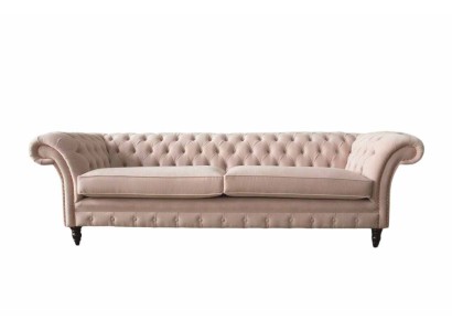 Rosa Viersitzer Polster Sofa 4er Sitz Möbel Big Sofas Couch 245cm Neu