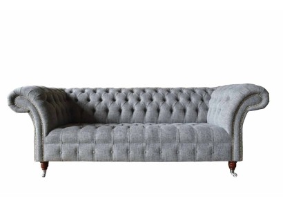 Grau Designer Couch Sofa Dreisitzer Luxus Couchen Möbel Sofas Textil