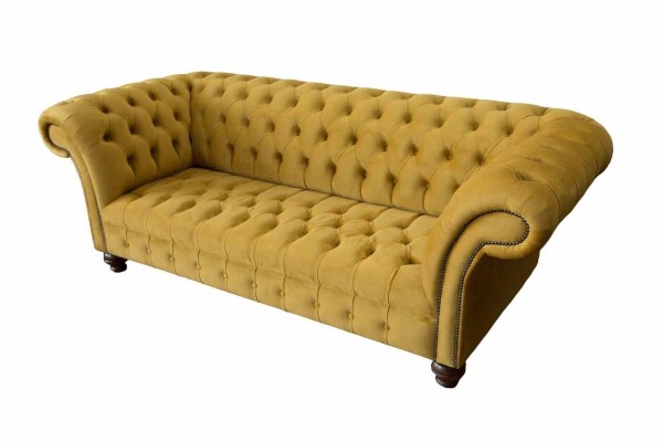 Sofa 3 Sitzer Sofas Sitz Couch Polster Chesterfield Couchen Dreisitzer Textil