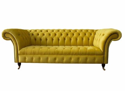 Chesterfield 3-х местный обивочный диван в стиле диваны Текстиль Ткань Диван Новый