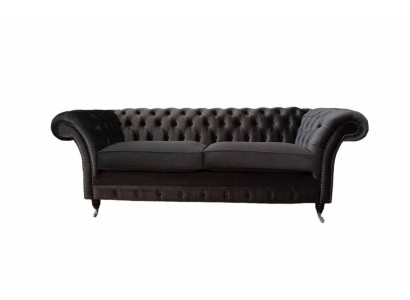 Sofa 3 Sitzer Wohnzimmer Luxus Polster Designer Möbel Chesterfield Neu