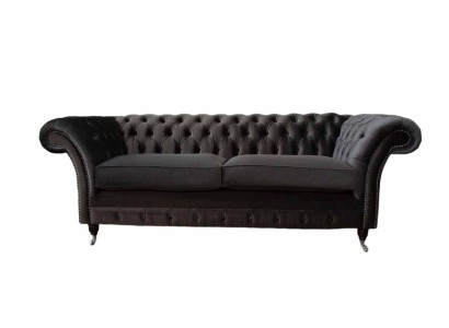 Sofa 3 Sitzer Wohnzimmer Luxus Polster Designer Möbel Chesterfield Neu
