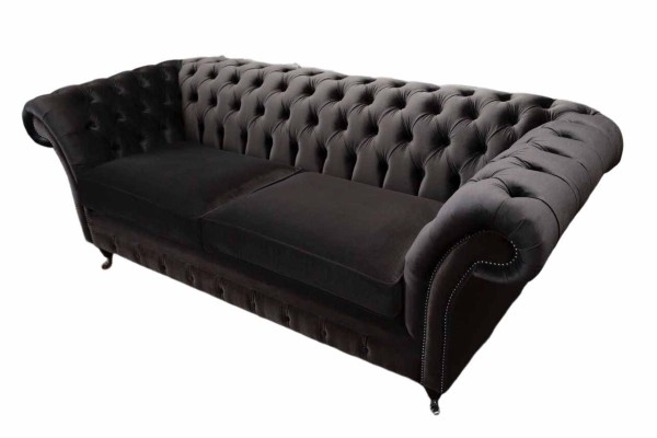 Sofa 3 Sitzer Wohnzimmer Luxus Polster Designer Möbel Chesterfield Neu