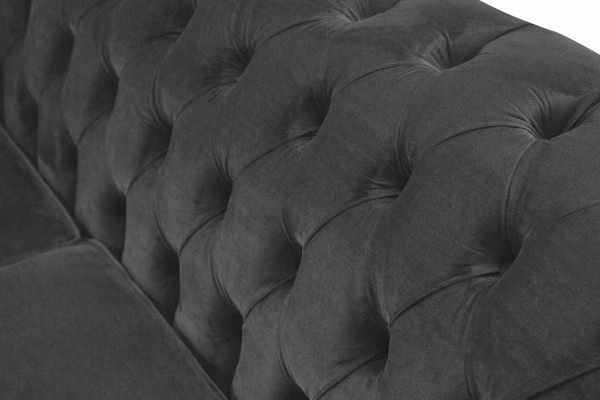 Sofa 3 Sitzer Luxus Textil Chesterfield Couch Sofas Polster Design Möbel