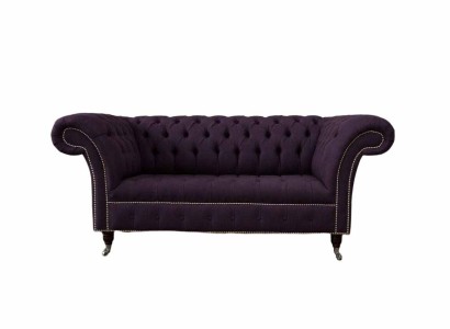 Sofa Polster Sofas Neu Sofa 2 Sitzer Design Chesterfield Stoff Couch