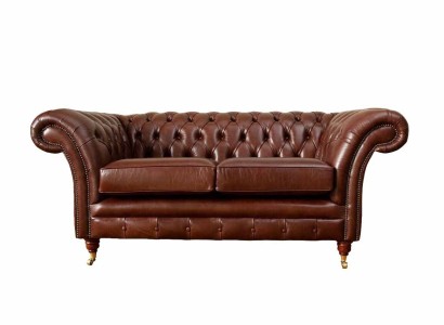 Chesterfield диван обивка кожа кожаные диваны коричневые двухместные новые