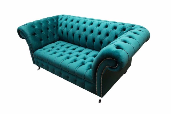 Sofa 2 Sitzer Design Sofas Polster Couchen Textil Chesterfield Sitz