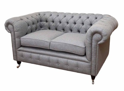 Chesterfield мебель для офиса диван диван 2-местный Текстиль серый