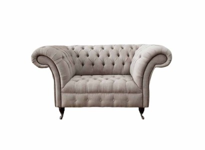 Chesterfield Текстильное кресло 1-местный диван Дизайн роскошных тканевых диванов.