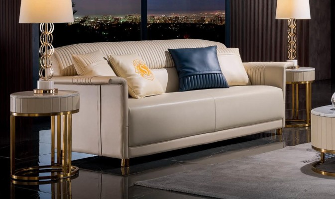 Sofa 3 Sitzer Couch Wohnlandschaft Garnitur Design Modern Sofa Sitz